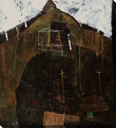 Картина Пейзаж с воронами (1911)