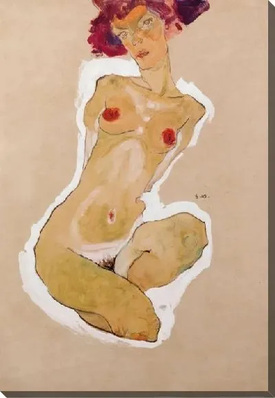 Картина Сидящая на корточках обнаженная (1910)