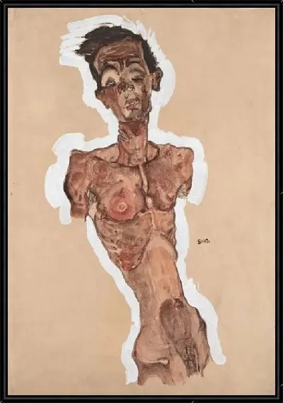 Картина Обнаженный автопортрет (1910)