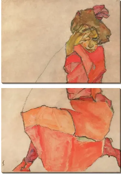 Картина Женщина в красной одежде (1910)