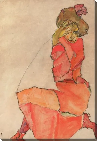 Картина Женщина в красной одежде (1910)