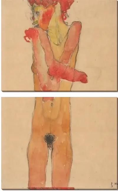 Картина Обнаженная со скрещенными руками (1910)