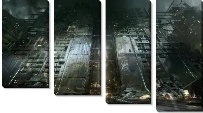 Модульная картина Deus ex mankind divided №2