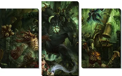 Модульная картина Heroes of newerth