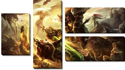 Модульная картина League of Legends №3