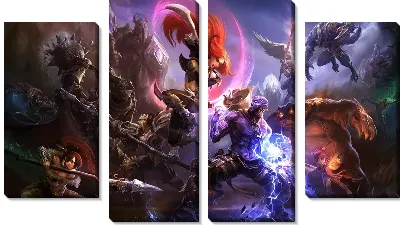 Модульная картина League of Legends №10