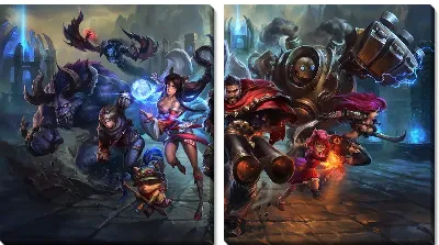 Модульная картина League of Legends №18