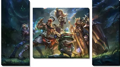 Модульная картина League of Legends №19