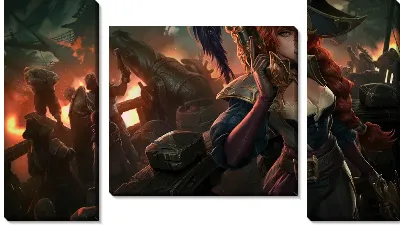 Модульная картина League of Legends №25