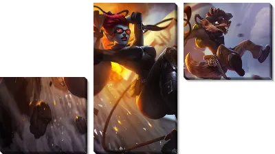 Модульная картина League of Legends №34