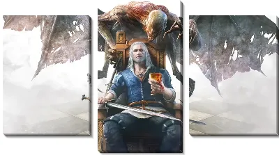 Модульная картина The witcher 3 wild hunt blood and wine