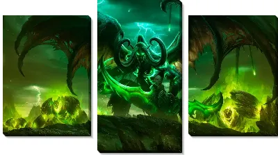 Модульная картина World of warcraft legion