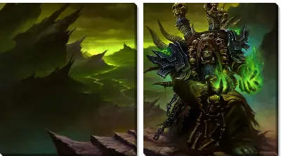 Модульная картина World of warcraft legion №3