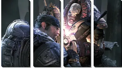 Модульная картина Gears of war №4