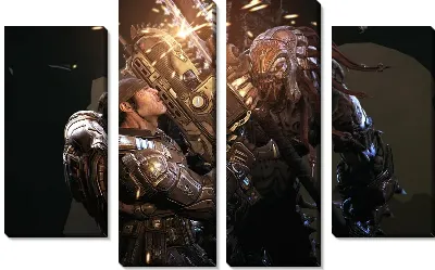 Модульная картина Gears of war №7