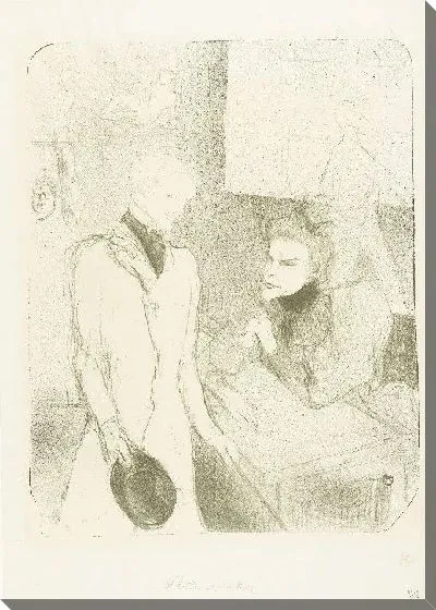 Картина Портрет актрисы Марты Бренд и актер Шарль Ле Баржи (1894)