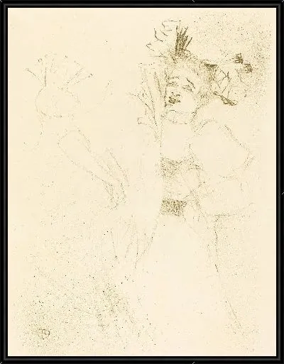 Картина "Марсель Лендер, танцующая болеро в оперетте ""Хильперик"" (1895)"