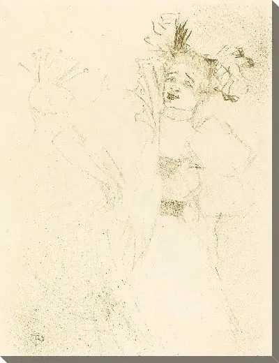 Картина "Марсель Лендер, танцующая болеро в оперетте ""Хильперик"" (1895)"