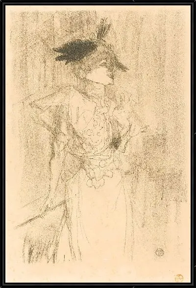 Картина Марсель Лендер, стоя (1895)