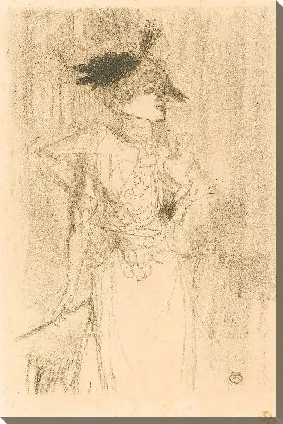 Картина Марсель Лендер, стоя (1895)