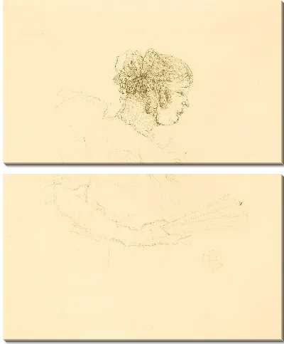 Картина Профиль Люси Мирэ (1895)