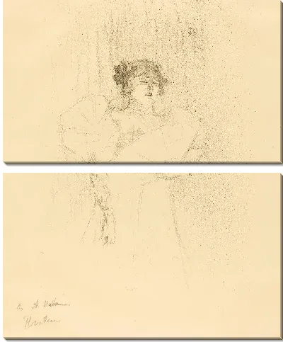 Картина Люси Мирэ анфас (1895)