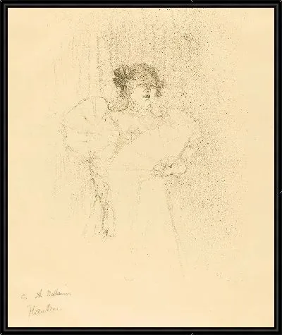 Картина Люси Мирэ анфас (1895)