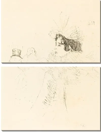 Картина Мисс Мэй Белфорт в ирландском и американском баре (1895)