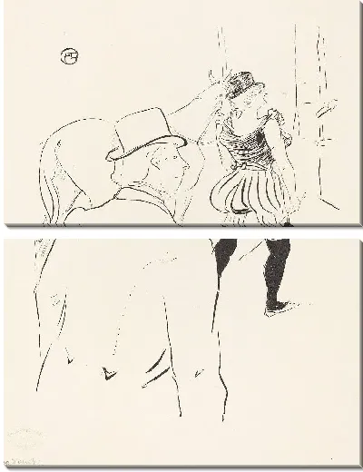 Картина Госпожа Лона Баррисон с ее менеджером и мужем (1895)