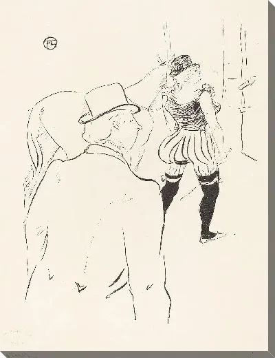 Картина Госпожа Лона Баррисон с ее менеджером и мужем (1895)