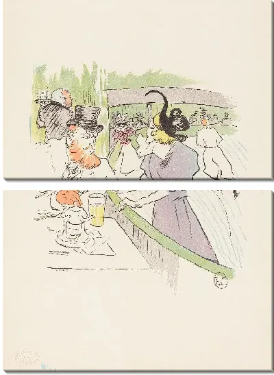 Картина Катание на коньках (1895)