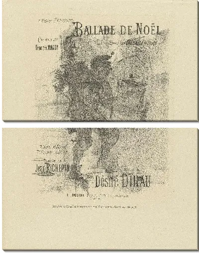 Картина Обложка для музыкального журнала Баллада Рождества (1895)