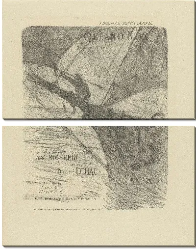 Картина Обложка для музыкального журнала Ночь океана (1895)