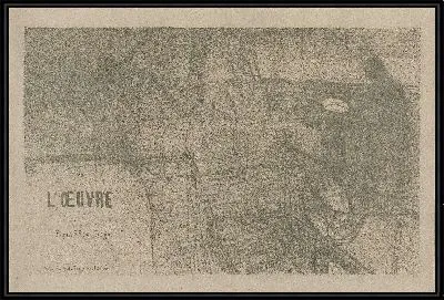 Картина Брошюра с программой для театра Л'овре (1895)