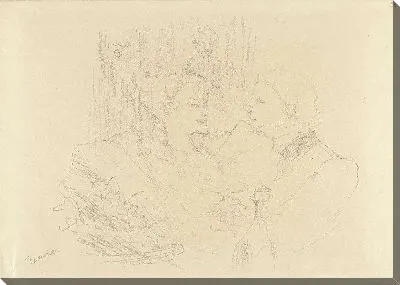 Картина Портрет художника Чарльза Кондера во время ужина с женщиной в Лондоне (1896)