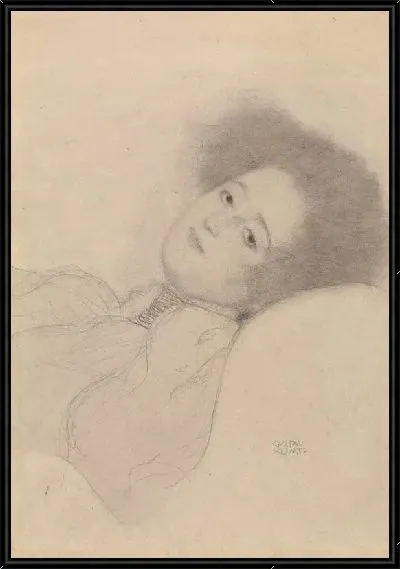 Картина Портрет молодой лежащей женщиный (1897-1898)