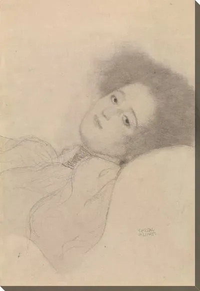 Картина Портрет молодой лежащей женщиный (1897-1898)