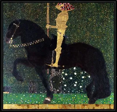 Картина Золотой рыцарь (Жизнь — это борьба), 1903 год