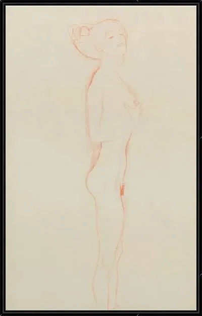 Картина Обнаженная девушка стоит (1906)