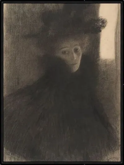 Картина Портрет дамы в накидке и шляпе (1897-1898)