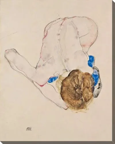 Картина Обнаженная в голубых чулках (1912)