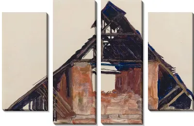 Картина Старый кирпичный дом (1913)