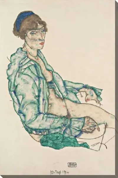 Картина Полуобнаженная с синей заколкой (1914)