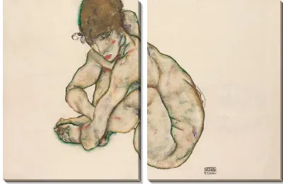 Картина Крадущаяся обнаженная (1914)