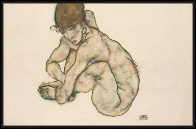 Картина Крадущаяся обнаженная (1914)