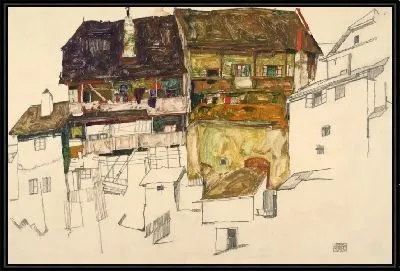 Старые дома в Крумау-ам-Камп  (1914)