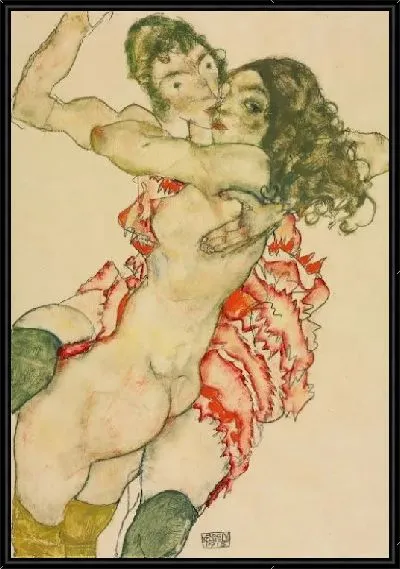 Картина Объятия (1915)