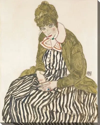 Картина Эдит в полосатом платье (1915)