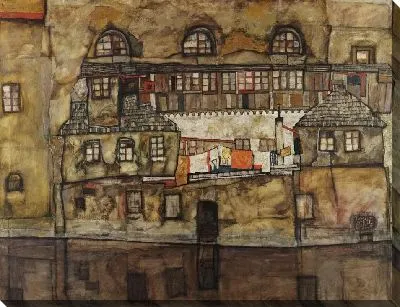 Стена дома над рекой (1915)