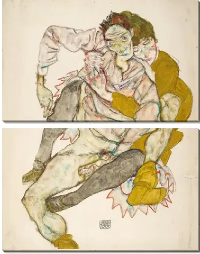 Картина Сидящая пара (1915)
